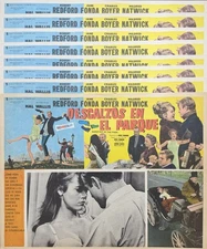 ROBERT REDFORD BAREFOOT IN THE PARK JANE FONDA LOBBY CARD SET  1967 NEVER USED