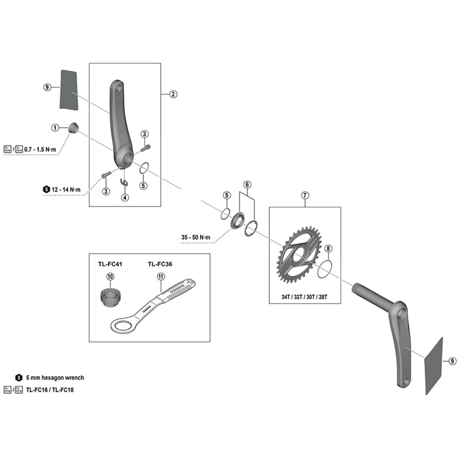 Shimano Spares FC-M9200/9220 protection sticker, pack of 2