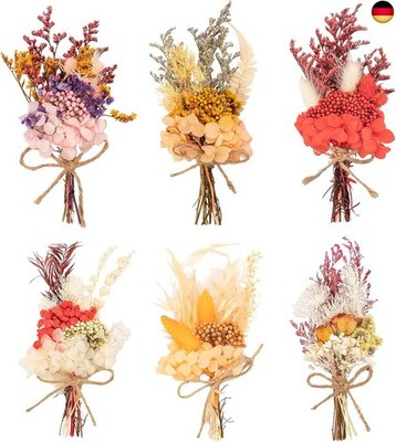 LAUMOE 6 Bundles of Dried Flower Bouquet, Dried Flowers, Dried Flowers for
