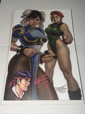 Street Fighter #1 Ron Leary Signed RYU  Remark COA Cammy Chun Li ONE OF A KIND