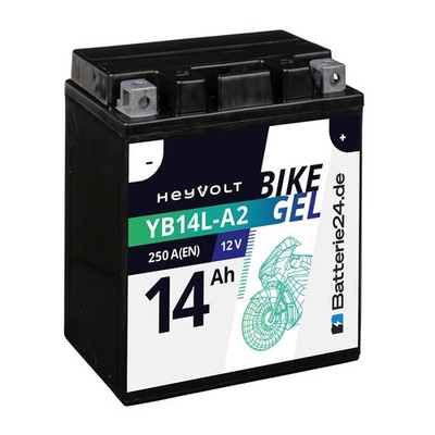 GEL Motorradbatterie 14Ah 12V 51411 YB14L-A2 CB14L-A2 12N14-3A FB14L-A2 FB14L-A2