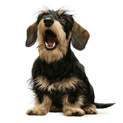 6x Sticker Dachshund Car Sticker 9x9cm Teckel Dachshund Dog Cute Set