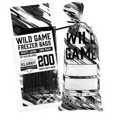 Wild Game Freezer Bags, 1.5 LB Hunting Meat Packaging Storage System with Twi...