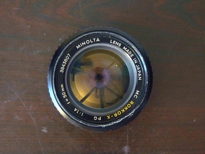 Minolta MC Rokkor-X PG, 50mm f1.4 Lens, SR/MC/MD Mount, Tested, ''Read Desc''