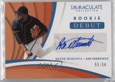 2018 Panini Immaculate Jersey Number 53/54 Reyes Moronta #RDS-RE Auto nd3
