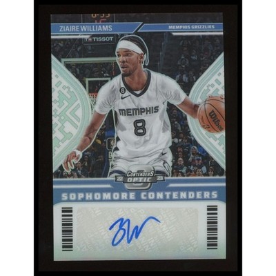 2022-23 Contenders Optic #SCA-ZWL Ziaire Williams Soph Contenders Auto /125