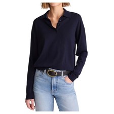 Madewell Womens Drop Shoulder Polo Merino Woo...