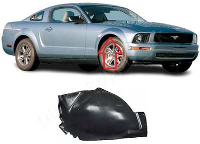 Neu Aftermarket Products Splash Guard Kotflügel vorne rechts schwarz