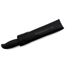 Porsche Black Compact Travel Umbrella   Luxury Auto Branded Accessory