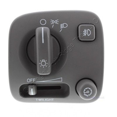 GM Headlight w/ Fog Adjuster Switch Automatic Gray 25699491 for 2000-05 Deville