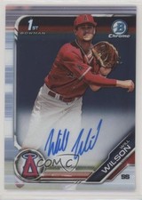 2019 Bowman Draft Chrome Draft Pick Auto Will Wilson #CDA-WW Auto 3q5