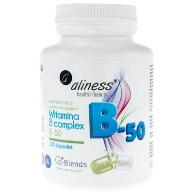 Aliness Vitamin B Complex B-50 - 100 pflanzliche Kapseln