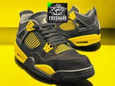 Size 7Y 8.5W  40EU Jordan 4 Retro Thunder 2023 GS Preowned 408452-017