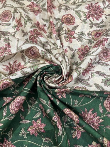 Vintage Silk Saree, Recycled Indian Sari Fabric, Craft Dress Material SS1931 - Picture 8 of 9