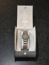 Movado Sapphire Silver Mirror Dial 28MM Stainless Steel Ladies Watch