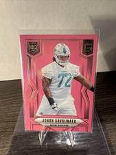 2025 Panini Donruss Elite - Rookies Jonah Savaiinaea #186 Pink Ink (RC)