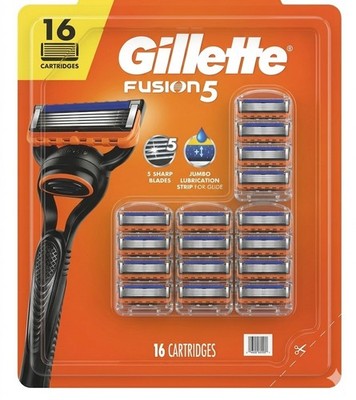 Gillette Fusion5 16 Cartridge Refill Blades 5-Blade for Fusion5/ProGlide