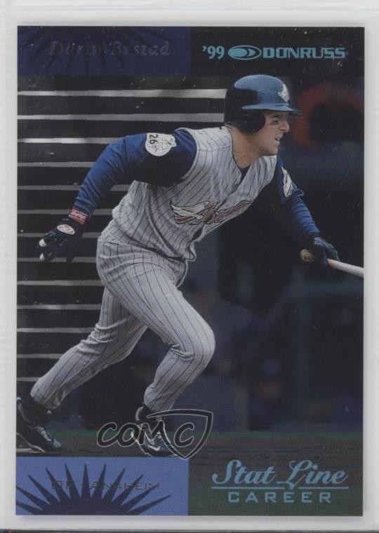 2001 Donruss 1999 Retroactive Stat Line Career 148/179 Darin Erstad #60 ms9