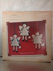 Hallmark Keepsake Ornament Box Hope Joy Love Vintage Porcelain 2002 Three Angels — photo 1