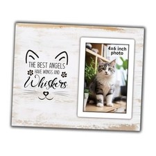 Cat Memorial Gifts for Loss of Cat, Pet Picture Frame Cat Memorial Picture