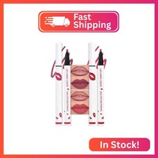 2Pcs Longwear Liquid Lip Liner Stain Marker Pen Set Long Lasting Waterproof, Mau