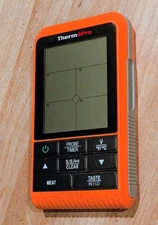 THERM PRO WIRELESS DUAL PROBE MEAT & BBQ THERMOMETER DIGITAL RECEIVER ONLY USED