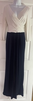 Ralph Lauren Jumpsuit weiß/marine Leuchtturm besondere Anlässe USA Größe 2 Uk 6