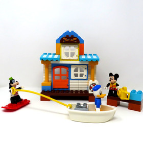 LEGO DUPLO 10827 Disney Mickey & Friends Beach House w Mickey Donald Goofy COMPL