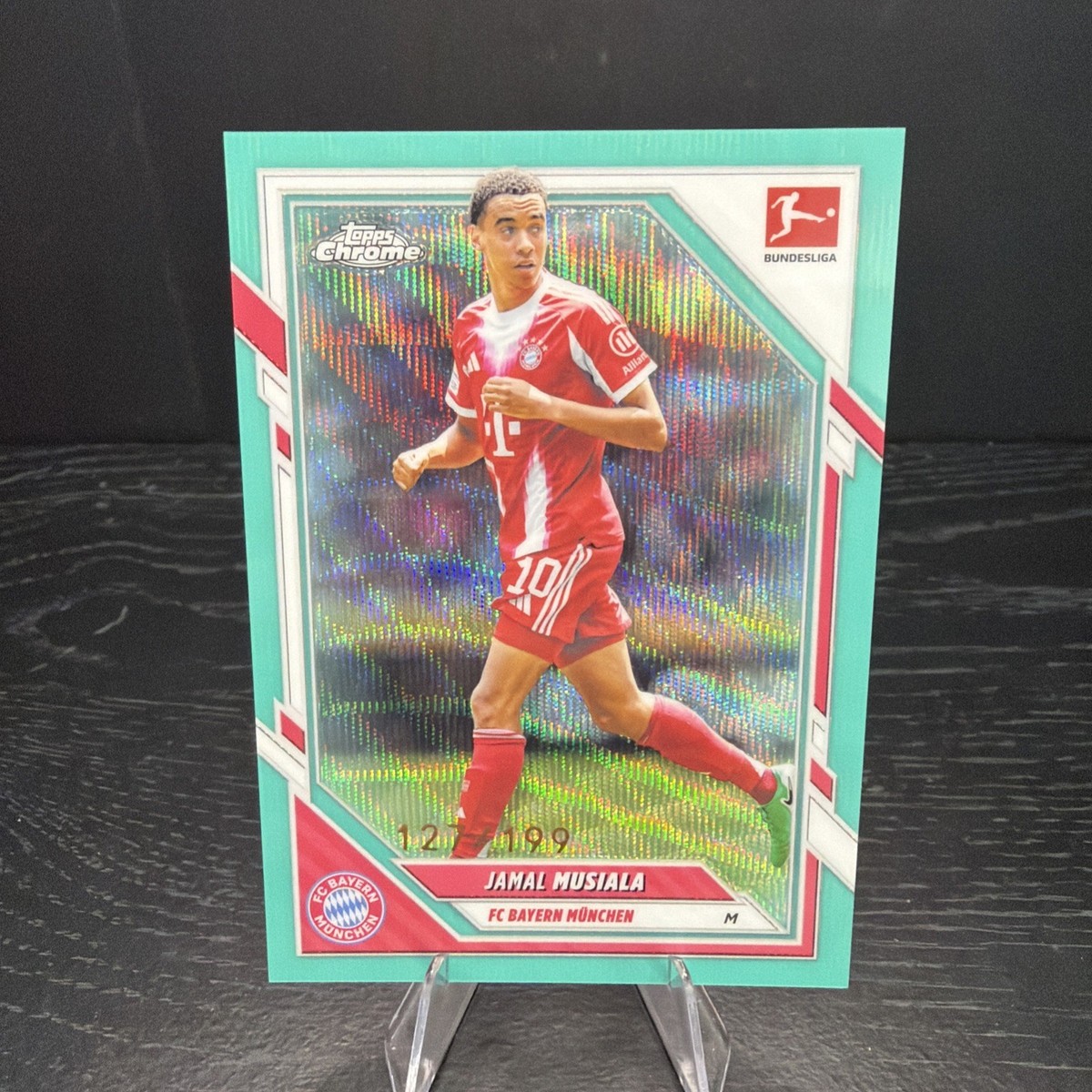 Jamal Musiala Aqua Refractor /199 2025-26 Topps Chrome Bundesliga