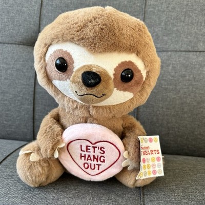 Swizzels Love Hearts 18 cm Plüschtier Steve das Faultier ''Let's Hang Out'' Neu mit Etikett