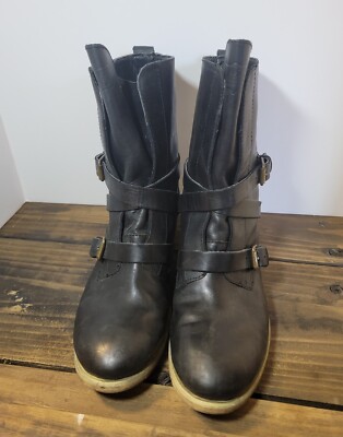 DENIM & SUPPLY RALPH LAUREN THEA VINTAGE BLK DOUBLE BUCKLE  display picture 2