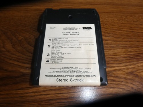 Frank Zappa -Sheik Yerbouti -8-Track tape 1979 - Picture 3 of 5