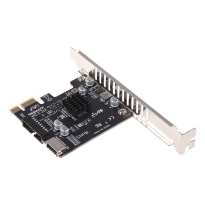 Pcie to USB3 Type-E Front Type-C 19P Expansion Card Compatible Pci-EX1 X16