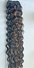 1 Packs Most Advanced Synthetic Wavy Hair Extensions Tangle Free 18" Color:1B/30