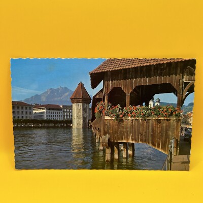 LUCERNE Vintage POSTCARD SWITZERLAND Europe Different Places And Town LUZERN #1