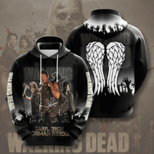 3D hoodie gift fans, Daryl Dixon Norman Reedus The Walking Dead sz s-5xl