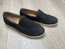 Vionic Shoes Womens 8 Slip On Sneaker Black Suede Splendid Midi Comfort Casual