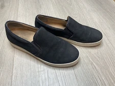 Vionic Shoes Womens 8 Slip On Sneaker Black Suede Splendid Midi Comfort Casual