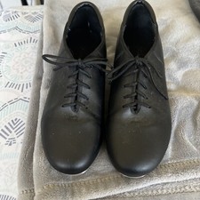 Theatricals Women's Black Tap Shoes Lace Up Size 8 US T9500