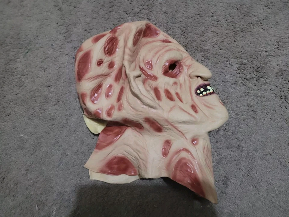 Freddy Krueger Overhead Latex Mask Halloween Makeup Party Dressup - Image 3 of 4