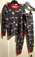 Hanna Andersson Christmas Santa 2 Piece Pajamas Organic Cotton Sz. 120 US 6-7