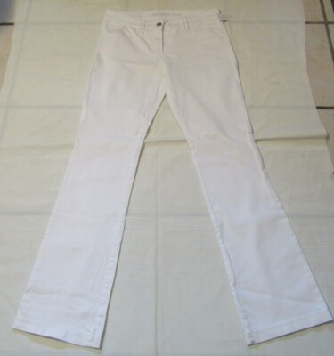 12/7 Gerry Weber Edition Roxane Damen Jeans Gr. 38 weiß Stretch Damenjeans