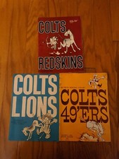 Menge Of 3 1963 Baltimore Colts NFL Spiel Programm Magazine Redskins Lions 49ers