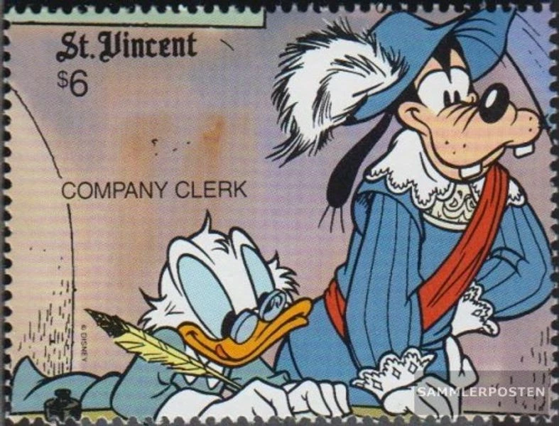 st. vincent 1526 (complète edition) neuf avec gomme originale 1990 walt-disney-p - Photo 1/1