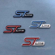 Metal 3D Car Body Rear Trunk Lid Badge Emblem ST LINE Decal Nameplate Sticker