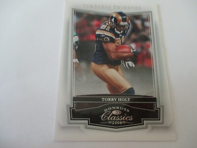 2008 Classics Timeless Tributes Silver Torry Holt Card #91 Serial # 97/100