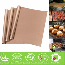 PTFE Coated Fabric Sheet High Temp Release Fabric Non Stick Reusable Cooker BBQ