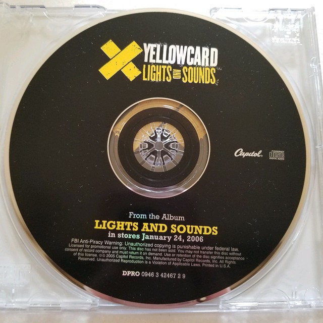 Lights and Sounds by Yellowcard Single Promo CD Capitol 2005 eBay
