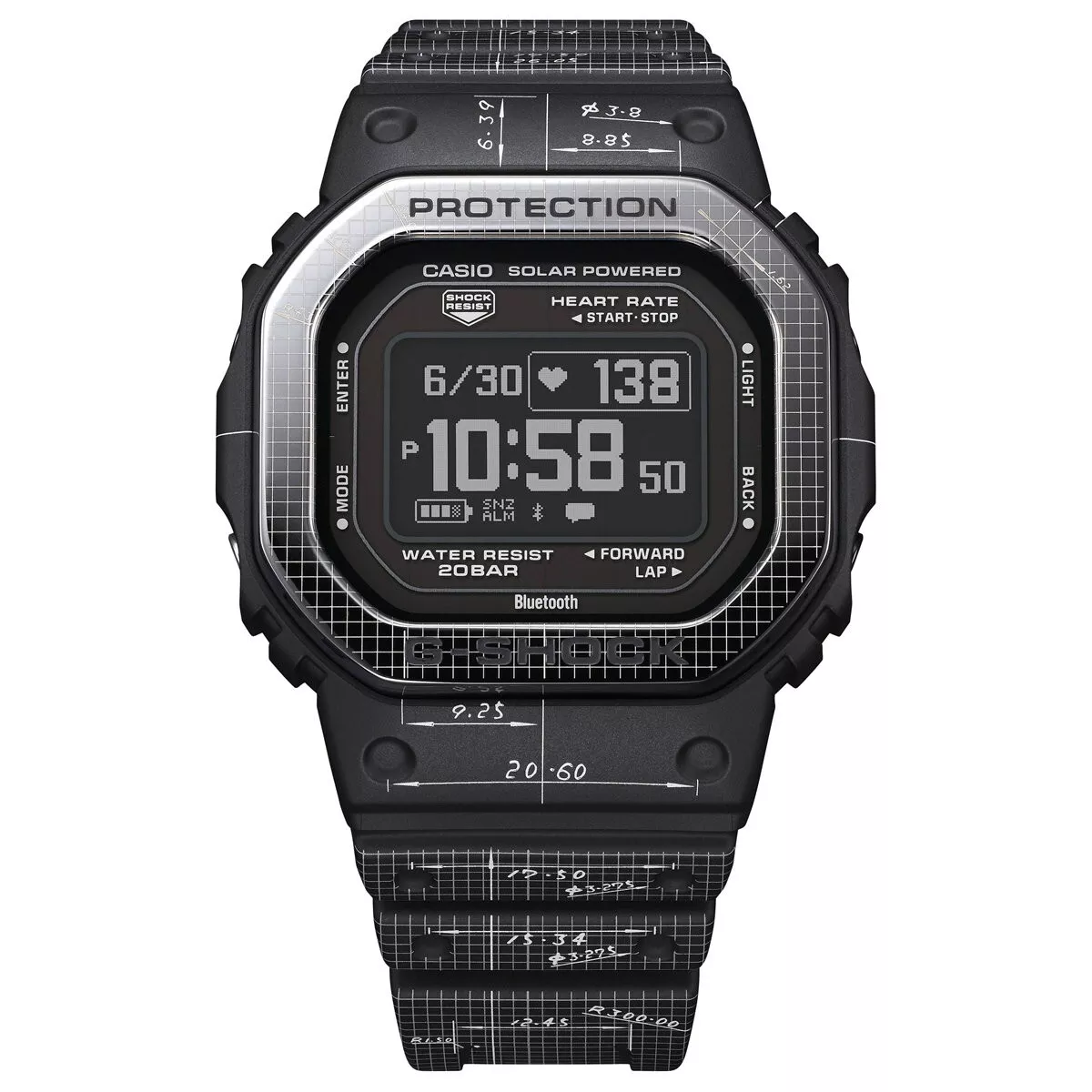 Casio G-SHOCK DW-H5600EX-1JR G-SQUAD Bluetooth Smartwatch Men