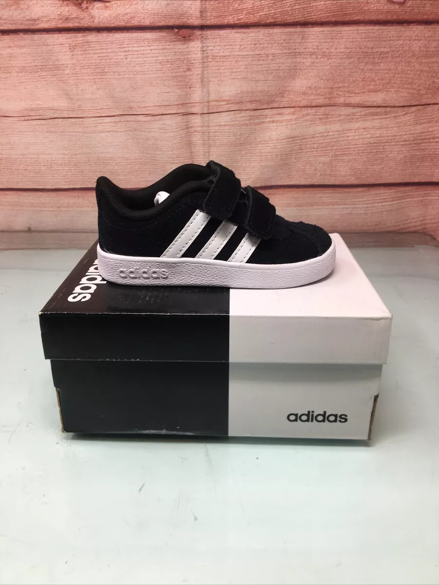 New Adidas Toodler Baby COURT 2.0 CMF DB1833 Core Black/White Size 7 Shoes | eBay